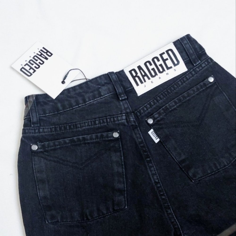 RAGGED PRIEST | Dad Jeans Flare Black Charcoal Dakota Princess Polly 24